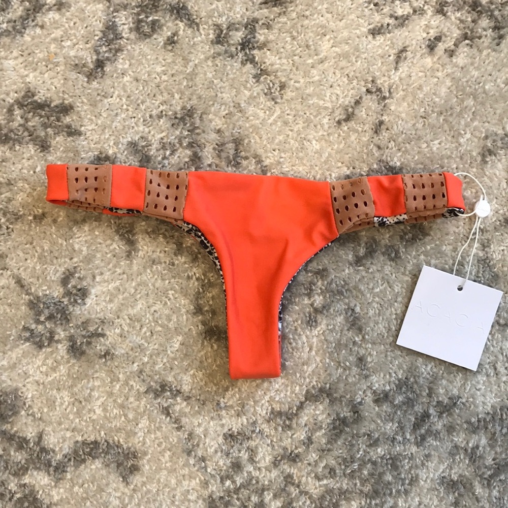 NWT Acacia North Shore Bikini Bottom orange nude